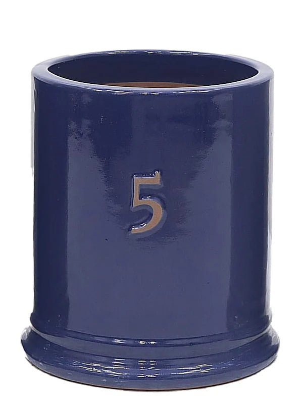 Woodlodge 18cm Purple Five Glazed Pot - YFIVEPL18 - Old Railway Line Garden Centre