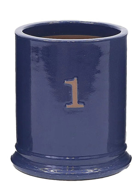 Woodlodge 18cm Purple One Glazed Pot - YONEPL18 - Old Railway Line Garden Centre