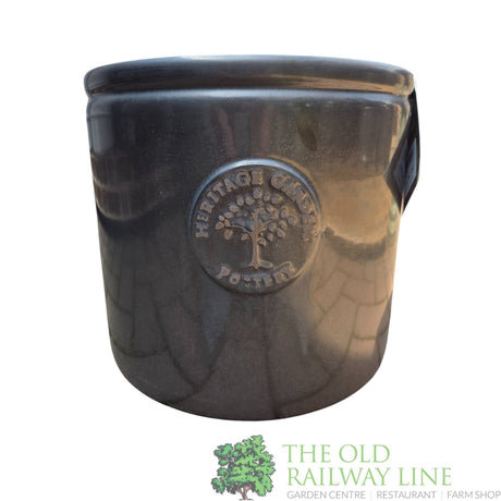 Woodlodge 19cm Copper Edwin Glazed Pot - YEDWINCP19 - Old Railway Line Garden Centre