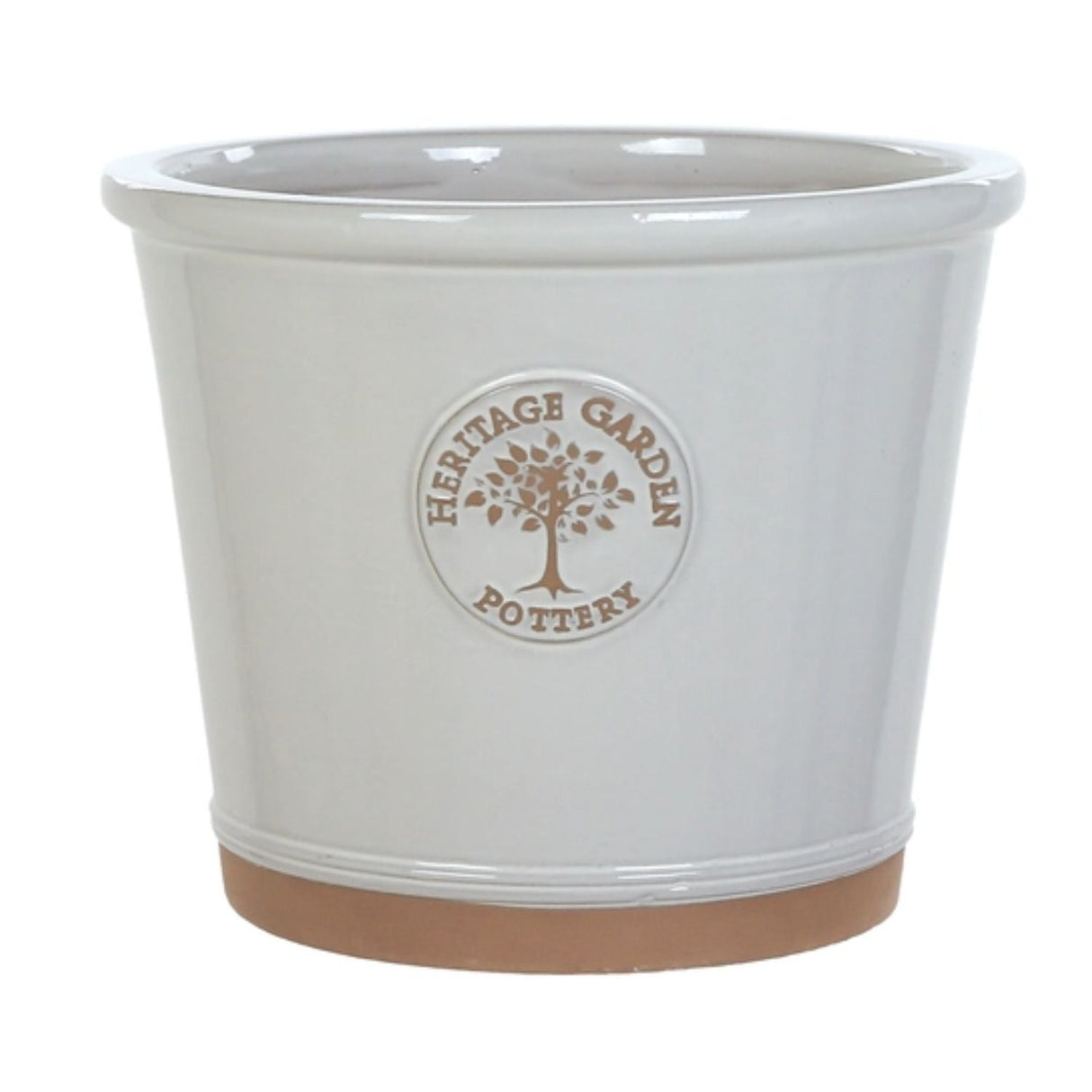 Woodlodge 20cm White Heritage Edward V Planter - Old Railway Line Garden Centre