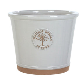 Woodlodge 20cm White Heritage Edward V Planter - Old Railway Line Garden Centre