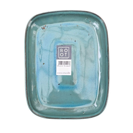 Woodlodge 21cm Glazed Bonsai Saucer - Light Blue - Old Railway Line Garden Centre