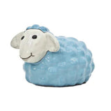 Woodlodge 22cm Glazed Sheep Garden Ornament - Blue