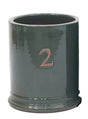 Woodlodge 23cm Green Two Glazed Pot - YTWOGR23 - Old Railway Line Garden Centre