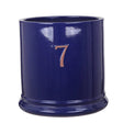 Woodlodge 23cm Purple Seven Glazed Pot - YSEVENPL23 - Old Railway Line Garden Centre
