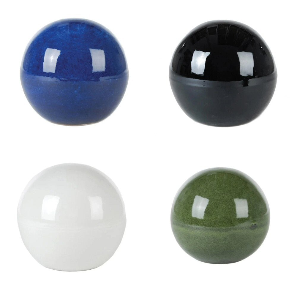 Woodlodge 25cm Glazed Globe Ornament (Choice of 4) - Old Railway Line Garden Centre