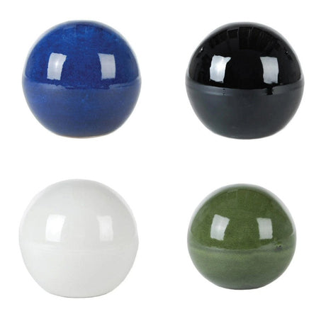 Woodlodge 25cm Glazed Globe Ornament (Choice of 4) - Old Railway Line Garden Centre
