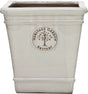Woodlodge 25cm Taupe Edward Heritage Glazed Square Pot - YESQRTP25 - Old Railway Line Garden Centre
