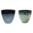 Woodlodge 26cm Ajaccio Shape 1 Glazed Pot - Choice of 2 - Old Railway Line Garden Centre