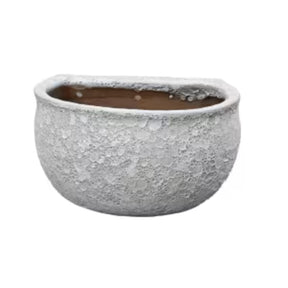 Woodlodge 26cm White Relic Wall Pot - YWALREWH26 - Old Railway Line Garden Centre