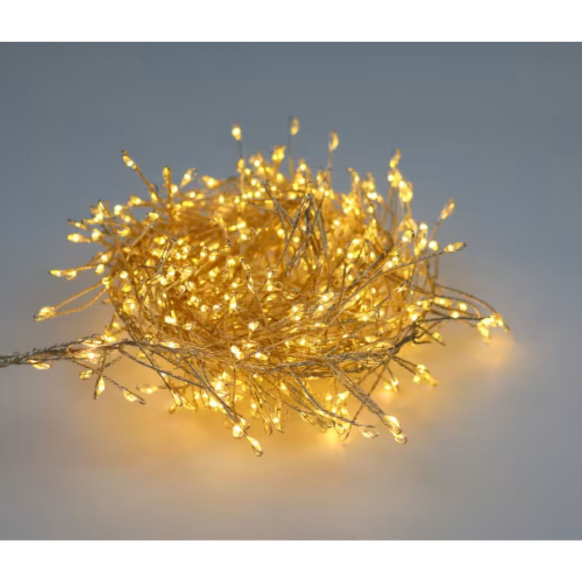 Woodlodge 270cm Garland Pin Wire Cluster Lights - Warm White