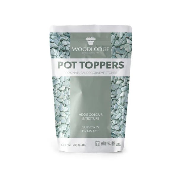 Woodlodge 2kg Green Stone Chippings - YCHIG2KG - Old Railway Line Garden Centre