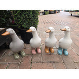 Woodlodge 30cm Ceramic Duck With Boots Garden Ornament - Choice of 4 - Old Railway Line Garden Centre