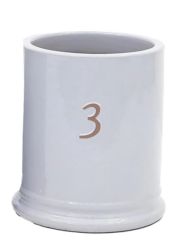 Woodlodge 30cm Grey Three Glazed Pot - YTHREEGY30 - Old Railway Line Garden Centre