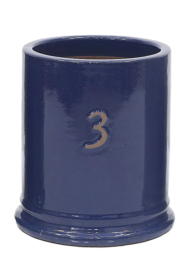 Woodlodge 30cm Number 3 Glazed Pot - Purple