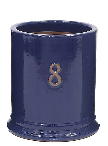 Woodlodge 30cm Purple Eight Glazed Pot - YEIGHTPL30 - Old Railway Line Garden Centre