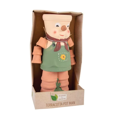 Woodlodge 35cm Apron Terracotta Pot Man - Old Railway Line Garden Centre