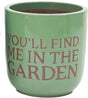 Woodlodge 38cm Green 'In the Garden' Emma Pot - YEMGNGR38 - Old Railway Line Garden Centre