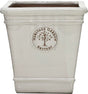 Woodlodge 38cm Taupe Edward Heritage Glazed Square Pot - YESQRTP38 - Old Railway Line Garden Centre
