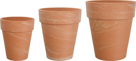 Woodlodge 38cm Terracotta Marble Finish Pot - YLBMARB38 - Old Railway Line Garden Centre