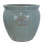 Woodlodge 40cm Grey Edgar B Heritage Urns Glazed Pot - YEDGAGYB40 - Old Railway Line Garden Centre