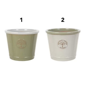 Woodlodge 40cm Heritage Edwttwg Glazed Pot - Choice of 2 - Old Railway Line Garden Centre