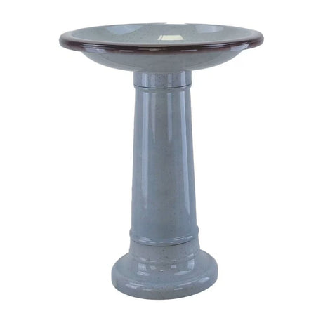 Woodlodge 55cm Plastic Birdbath - Grey - Old Railway Line Garden Centre