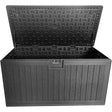 Woodlodge 565Ltr Titan Storage Box - Black - Old Railway Line Garden Centre