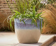 Woodlodge 70cm Blue Marble Djon Pot - YDIJNBLM70 - Old Railway Line Garden Centre