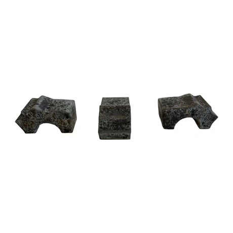 Woodlodge Large Ancient Grey Pot Feet - Pack of 3 - Old Railway Line Garden Centre