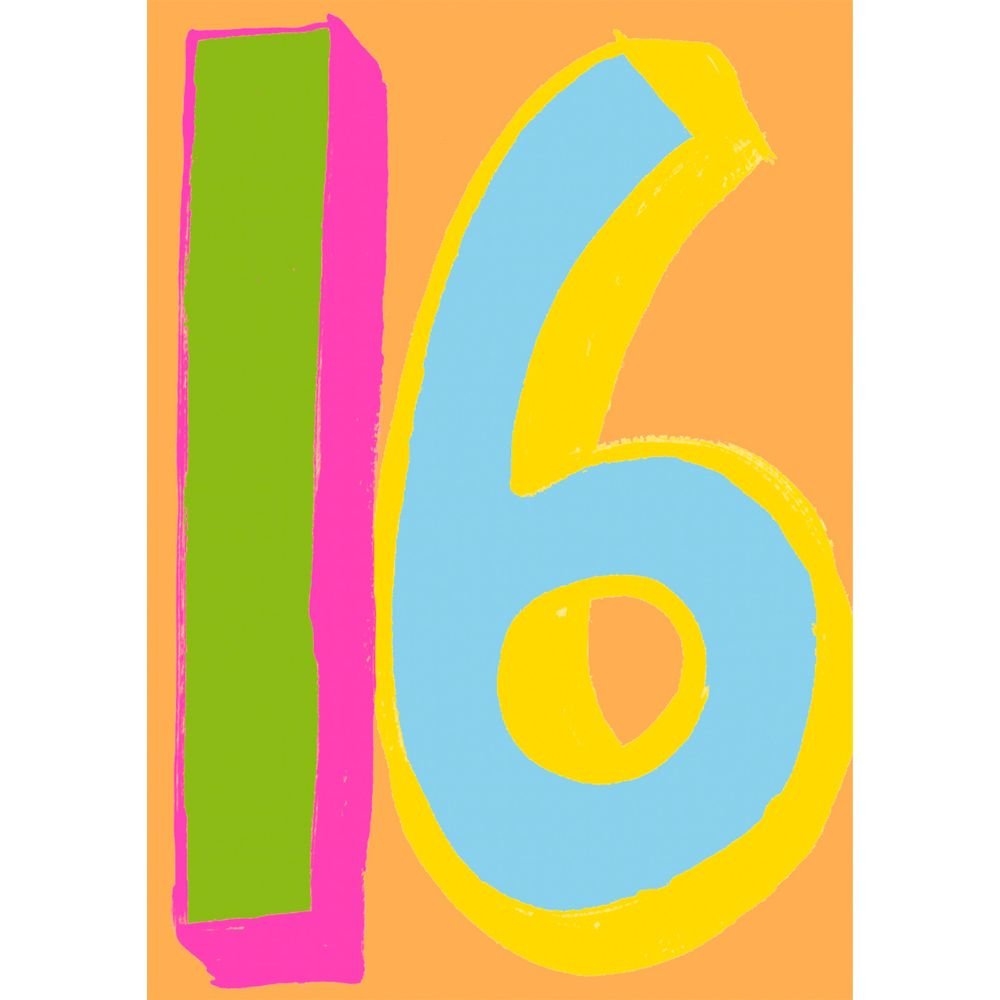 Woodmansterne 16 Colourful Birthday Card - Old Railway Line Garden Centre