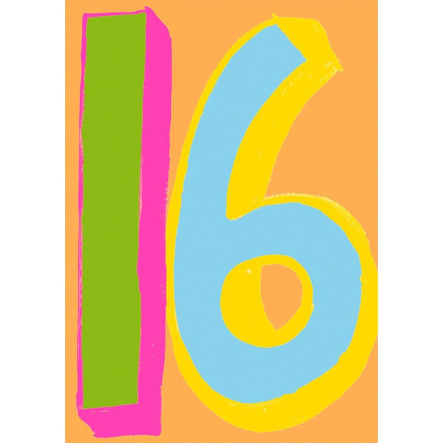 Woodmansterne 16 Colourful Birthday Card - Old Railway Line Garden Centre