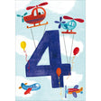 Woodmansterne 4th Helicopter Birthday Card - Old Railway Line Garden Centre