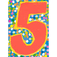 Woodmansterne 5 Colourful Dots Birthday Card - Old Railway Line Garden Centre