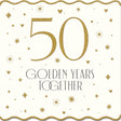 Woodmansterne 50 Golden Years Together Anniversary Card - Old Railway Line Garden Centre