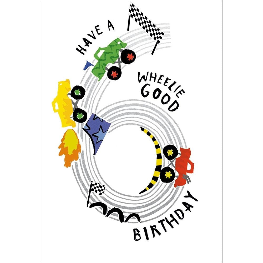 Woodmansterne 6 Monster Trucks Birthday Card