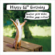 Woodmansterne 60th Another Nutty Year Birthday Card - Old Railway Line Garden Centre