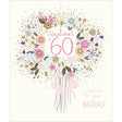 Woodmansterne 60th Sensational Flowers Birthday Card - Old Railway Line Garden Centre