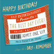 Woodmansterne A Day to Remember Birthday Card - Old Railway Line Garden Centre