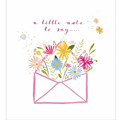 Woodmansterne A Little Note to Say Thank You Card - Old Railway Line Garden Centre