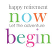 Woodmansterne Adventure Begin Retirement Card - Old Railway Line Garden Centre