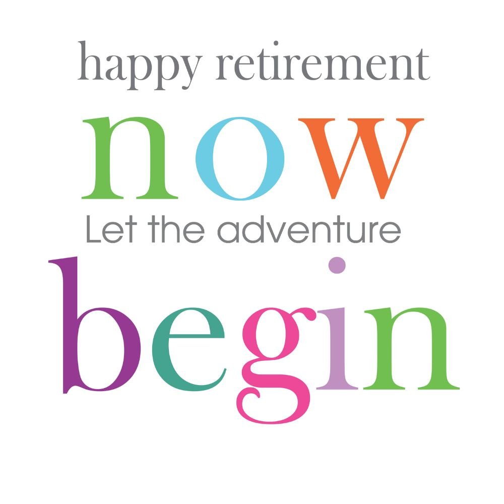 Woodmansterne Adventure Begin Retirement Card - Old Railway Line Garden Centre