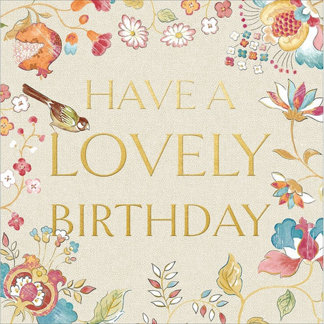 Woodmansterne Arils Garden Birthday Card - Old Railway Line Garden Centre