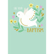 Woodmansterne Baptism Dove Christening Card - Old Railway Line Garden Centre