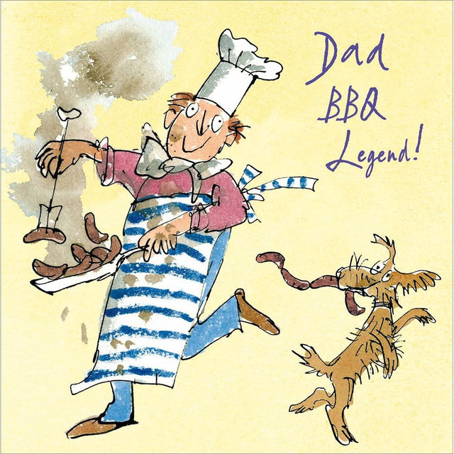 Woodmansterne BBQ Legend Father's Day Card - Old Railway Line Garden Centre