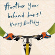 Woodmansterne Behind Bars Birthday Card - Old Railway Line Garden Centre