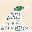 Woodmansterne Best by Miles Birthday Card - Old Railway Line Garden Centre