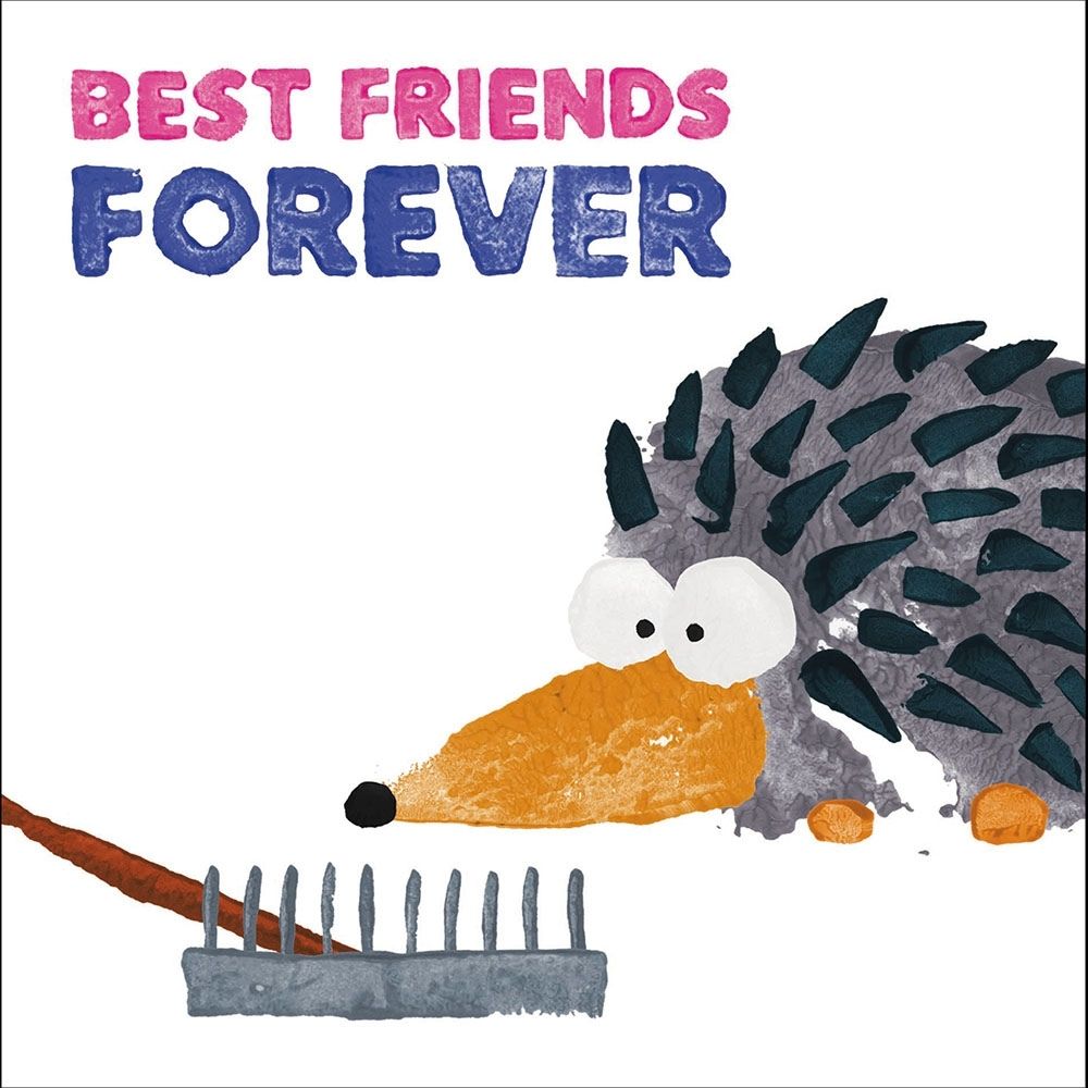 Woodmansterne Best Friends Forever Hedgehog Card