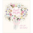 Woodmansterne Best Mum Flower Bouquet Birthday Card - Old Railway Line Garden Centre