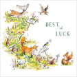 Woodmansterne Best of Luck Woodland Critters Card - Old Railway Line Garden Centre